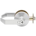 Falcon Grade 2 Cylindrical Lock, Entry Function, SFIC Prep With Construction Core, Dane Lever, Standard Ros B501HD D 626
